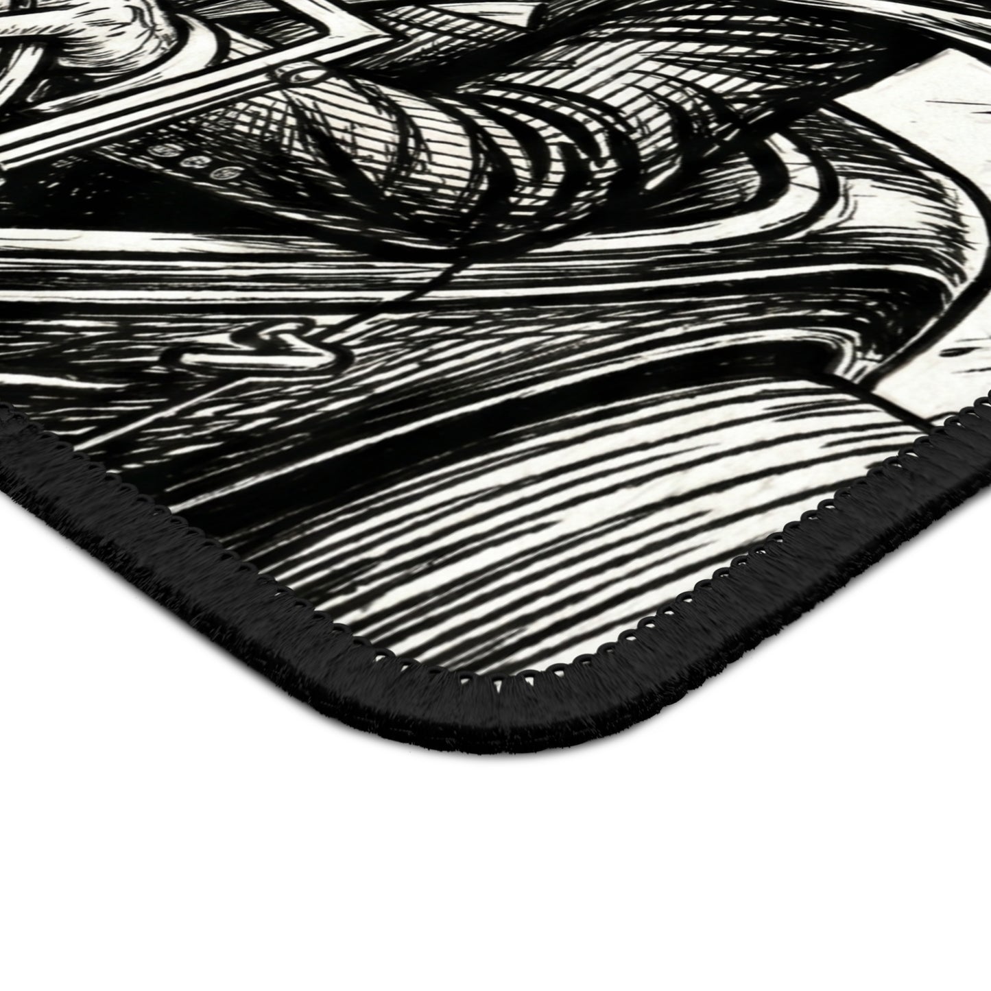 BLZB - HotRod - Devil Driver Gaming Mouse Pad — Gothic Skull Road Trip Desk Mat