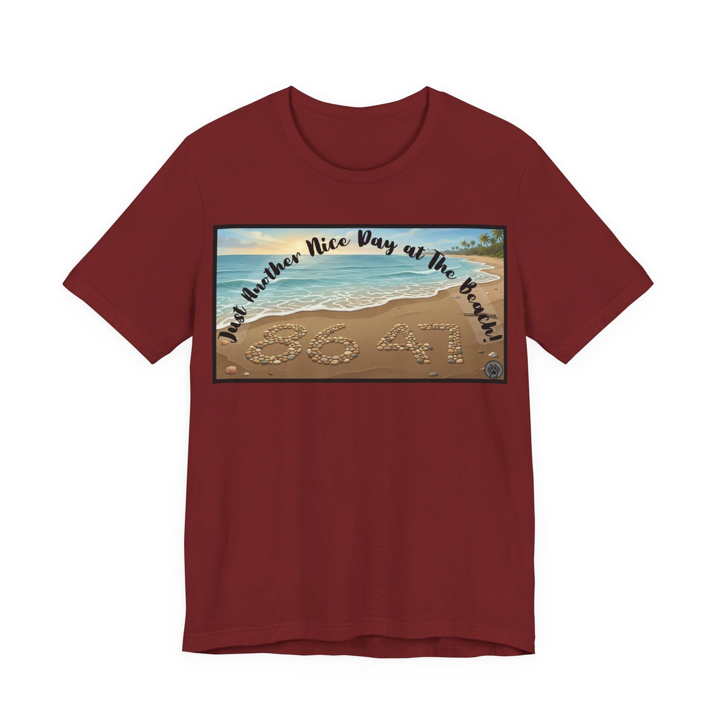Beach Tee - Horizontal V1 – "Another Nice Day at the Beach" Sand Design