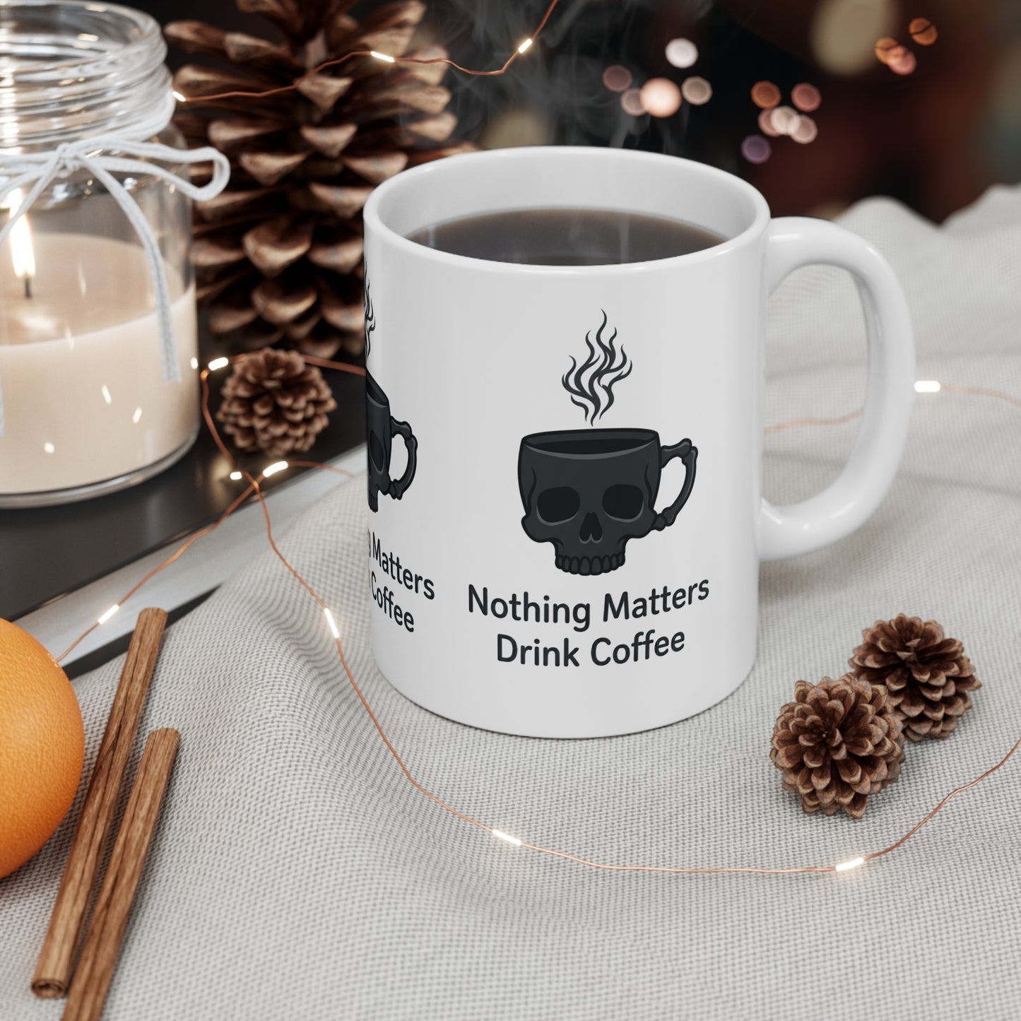 VOID - Nothing Matters Drink Coffee Mug — 11oz Skull Coffee Cup