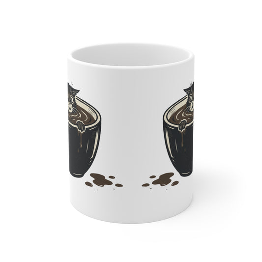 VOID - Cat-in-Coffee Mug — Cute Cat Inside Coffee Cup Coffee Lover Gift 11oz