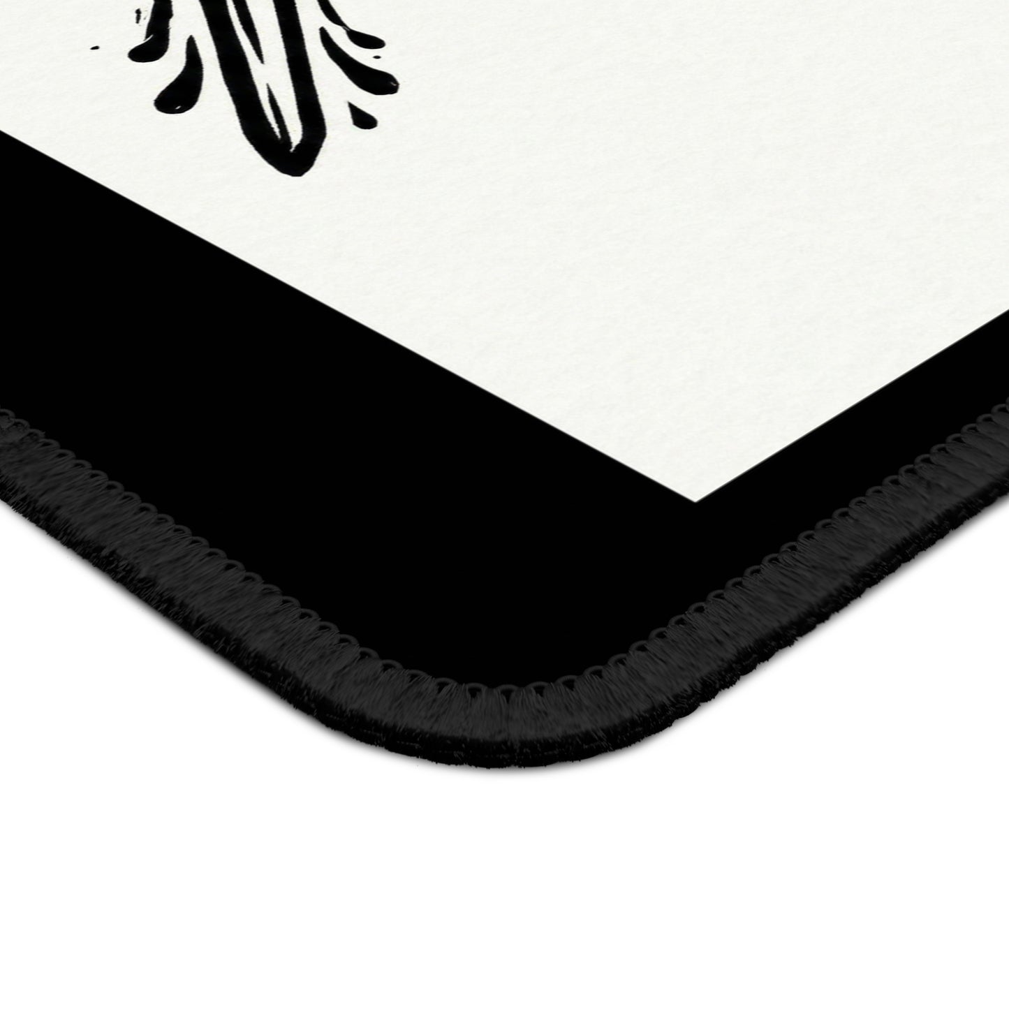 CreativeCat - Black Cat & Crossed Pen + Brush Mouse Pad — Artist Gamer Desk Mat