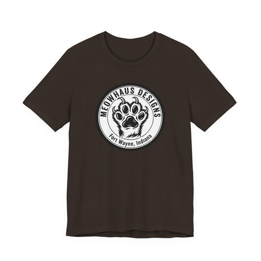 Meowhaus Designs Paw Logo T‑Shirt — Fort Wayne Cat Lover Graphic Tee