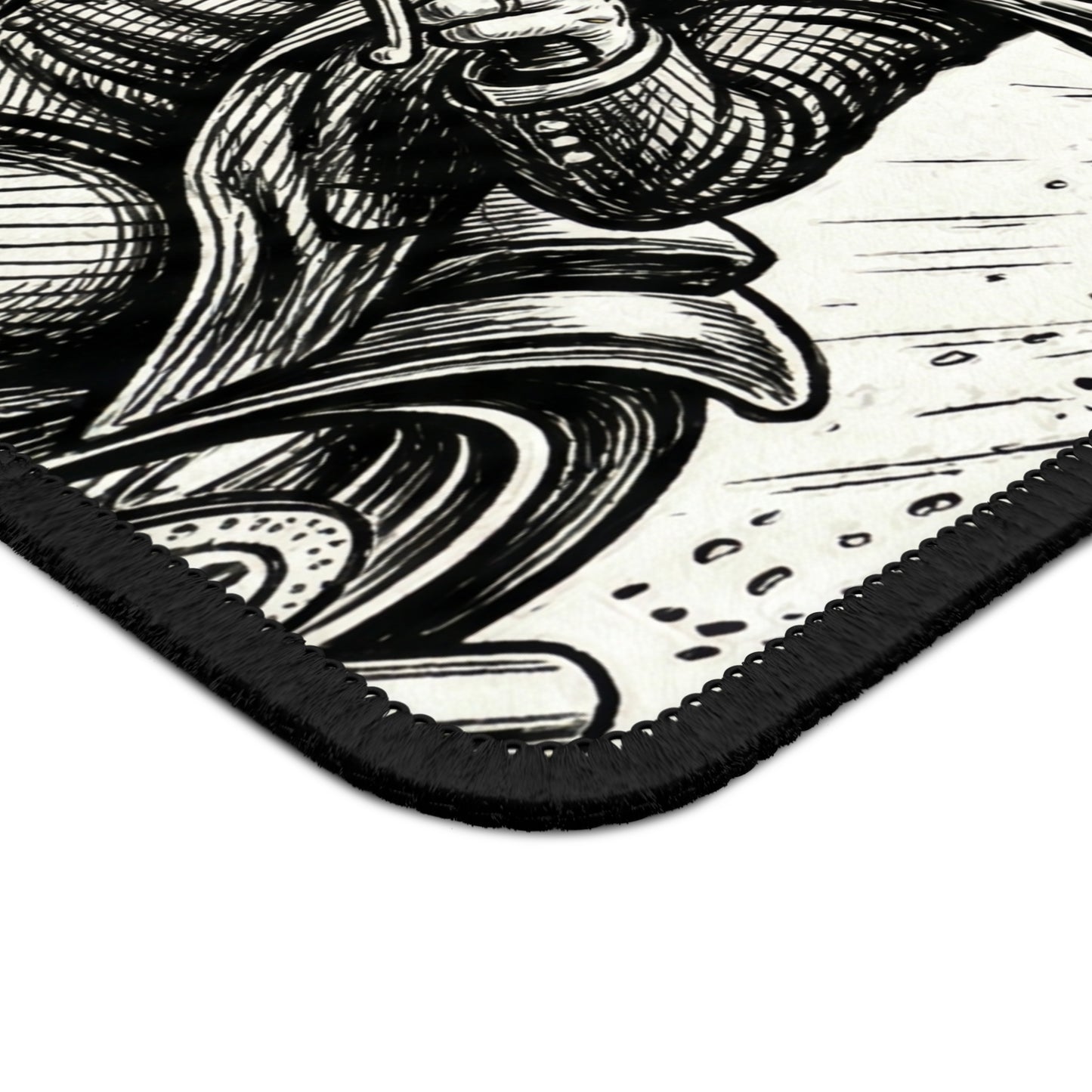 BLZB - Motorcycle - Devil Biker Harley Gaming Mouse Pad — Gothic Skull Rider Desk Mat