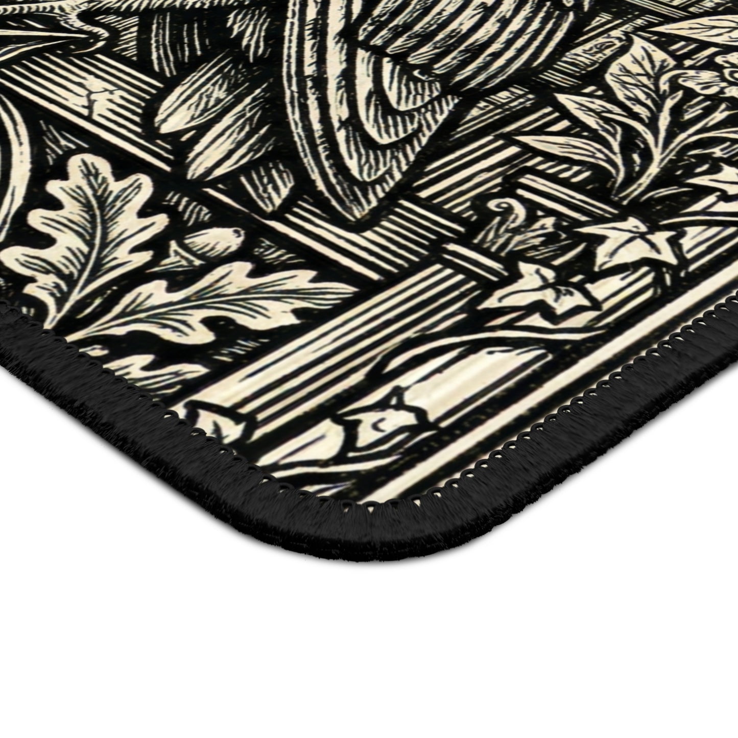 DarkArts - Owl 1 - Owl Gothic Mouse Pad — Medieval Courtyard Gaming Desk Mat
