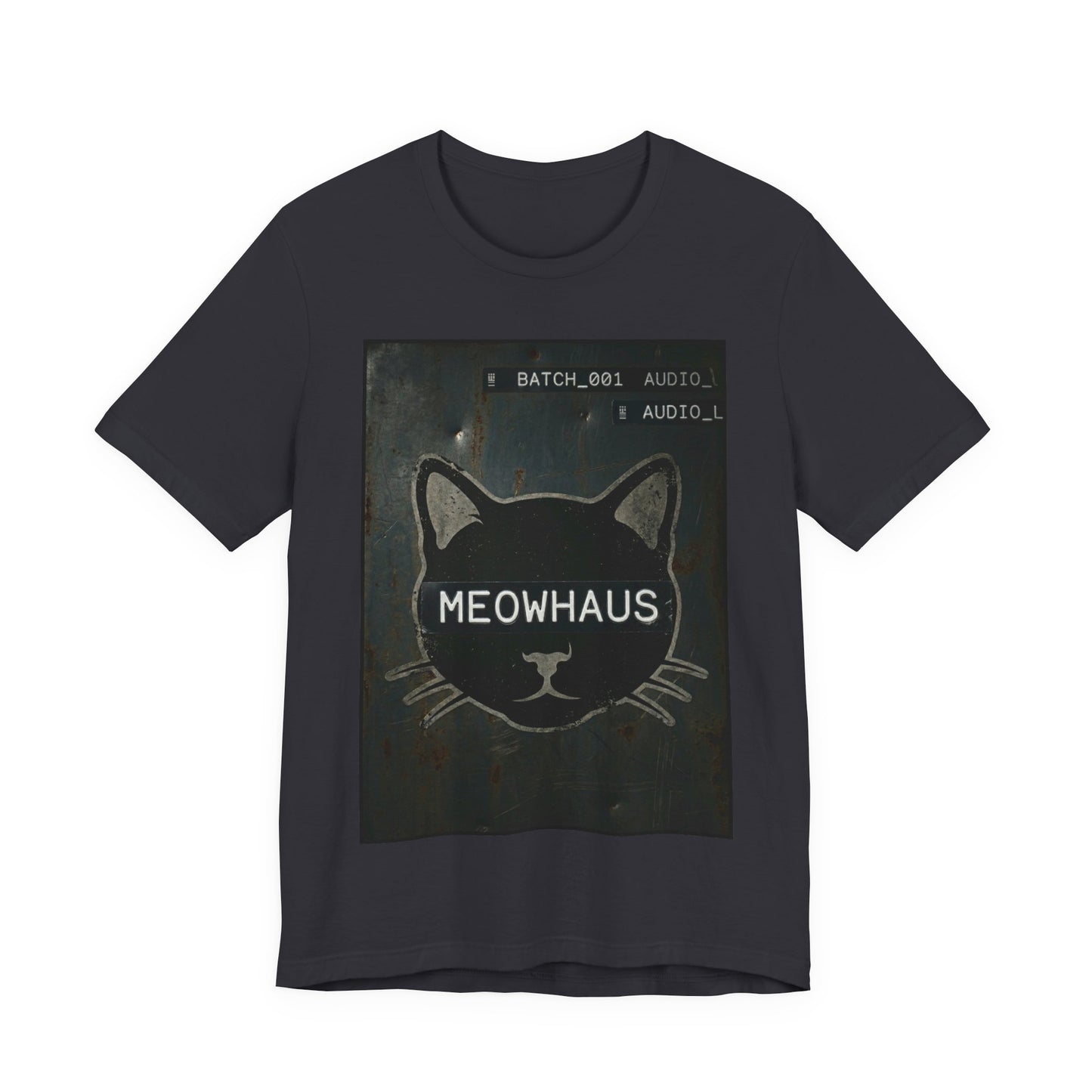 MeowHaus Metal Sign - Cat Graphic Tee — Vintage Cat Head Design