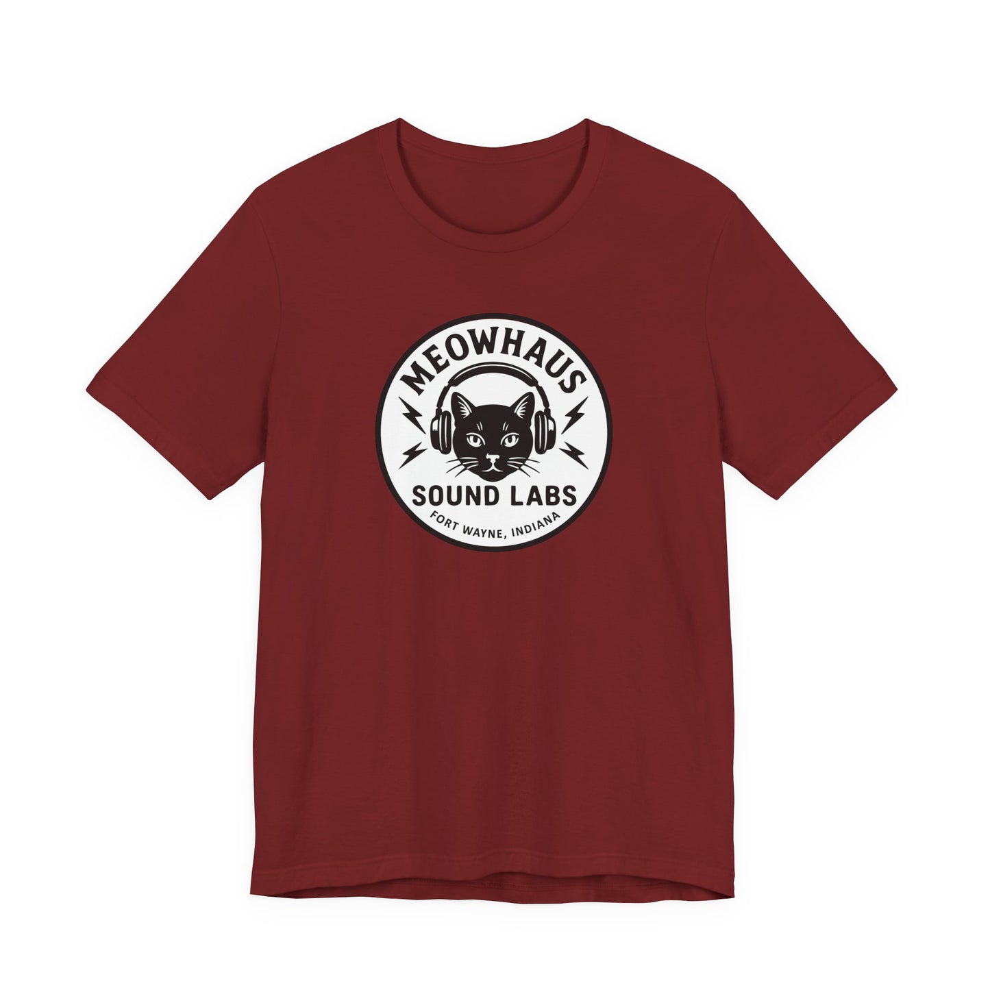 Meowhaus Sound Labs Cat Logo Tee - Fort Wayne Indiana Audio Music Studio School