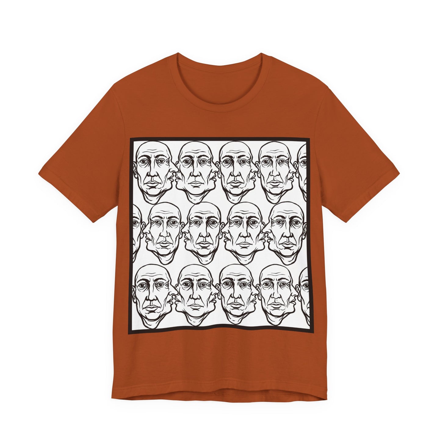 HotGossip - Version 1 - Abstract Repeating Faces Graphic Tee