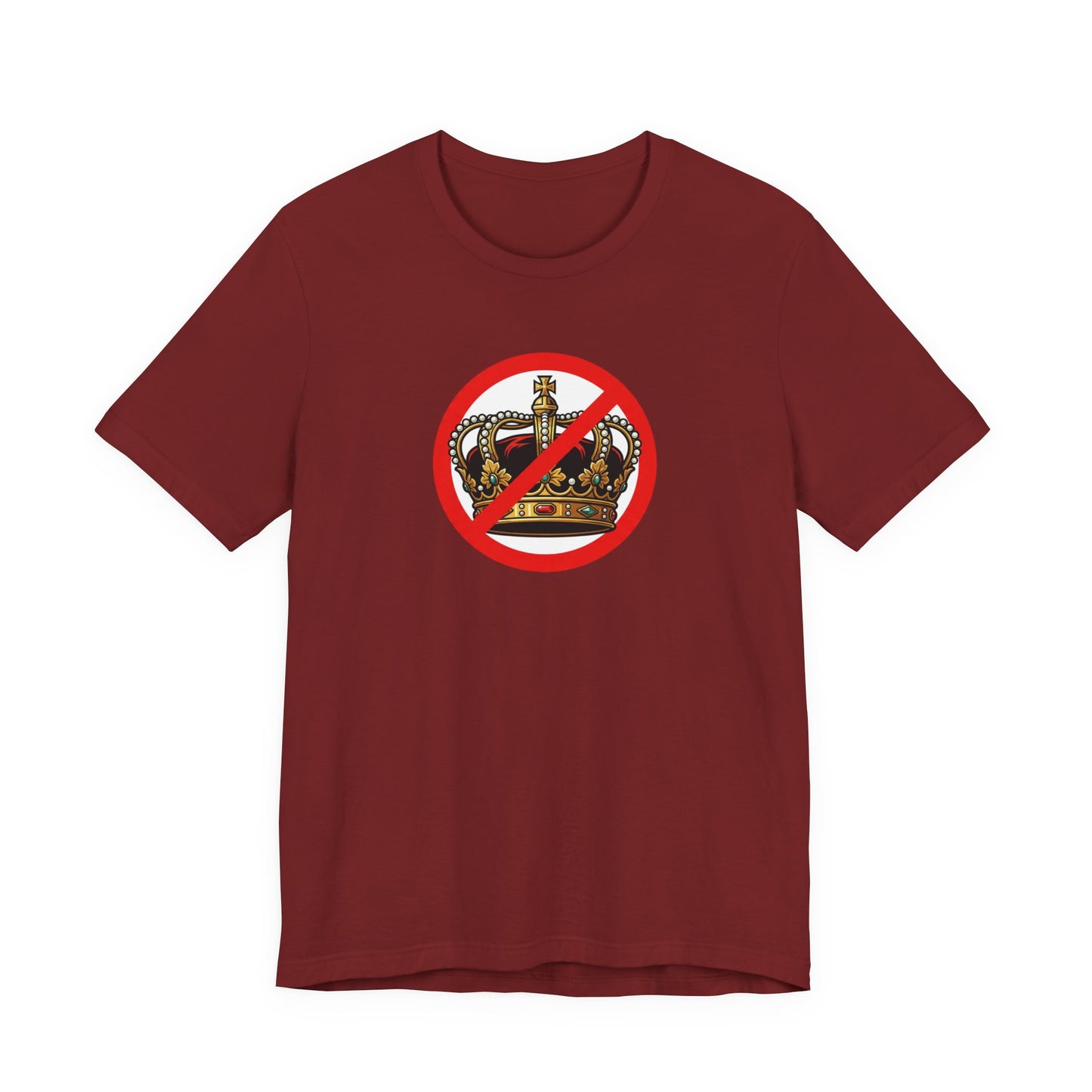 No Kings - Smaller Graphic - Protest Rally T-Shirt — No Crown Prohibition Graphic Tee