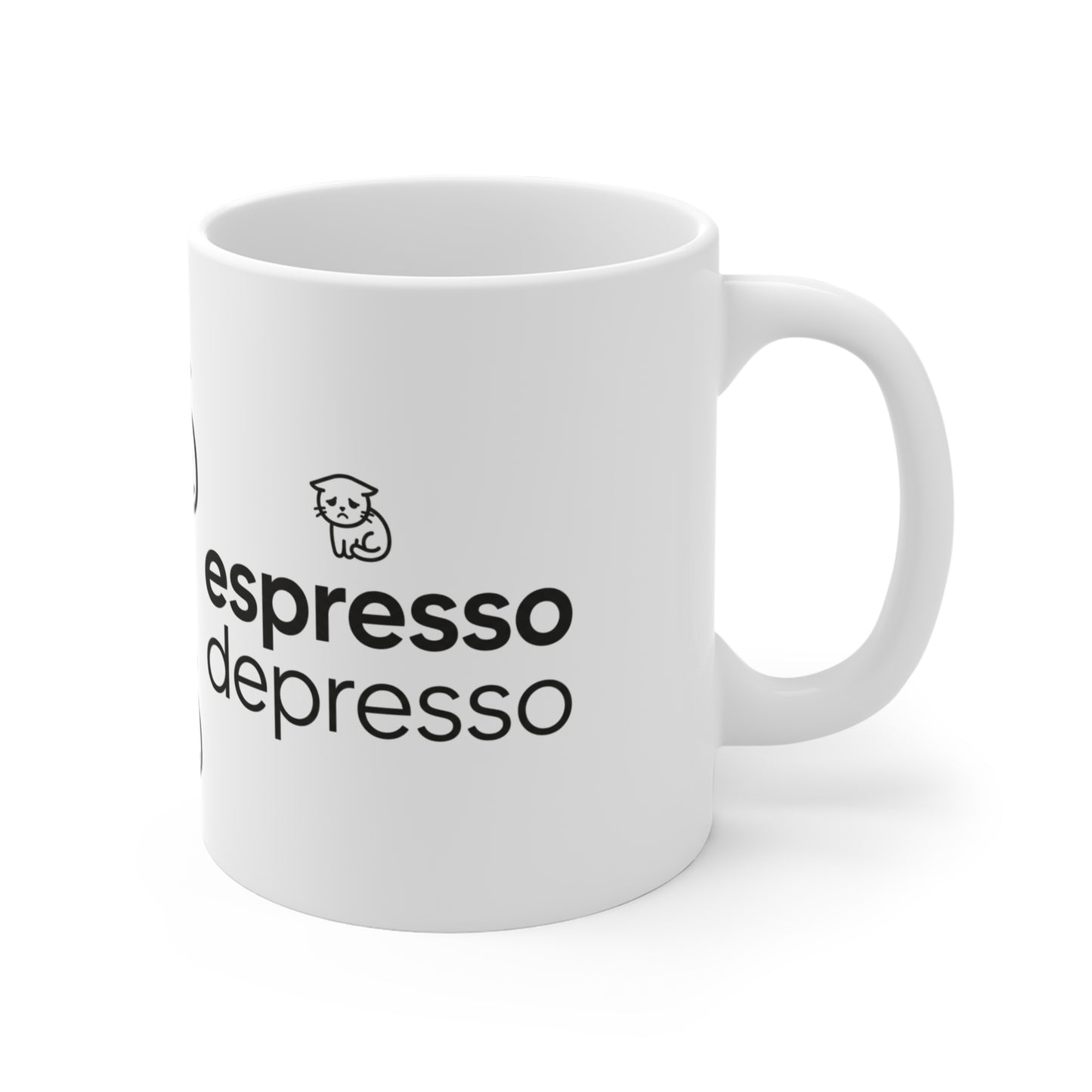 VOID - Espresso Depresso Mug — Funny Coffee Cat 11oz Ceramic