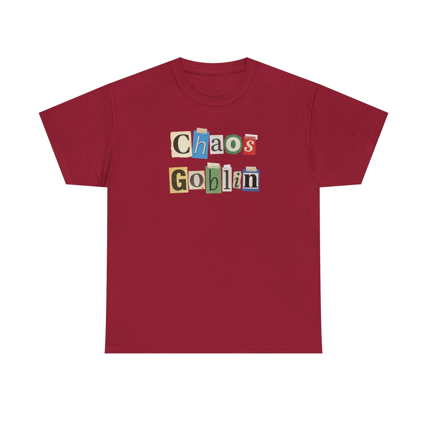 Chaos Goblin T-Shirt – Ransom Note Graphic Tee