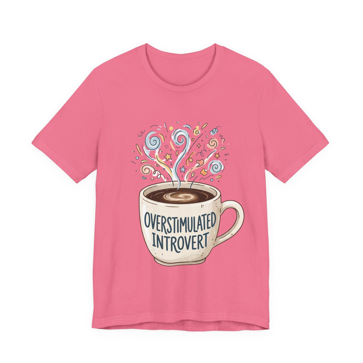 VOID - Overstimulated Introvert Coffee Tee — Cute Coffee Mug Graphic T-Shirt