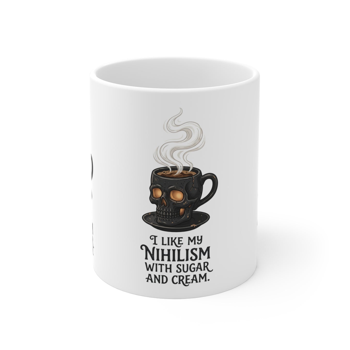 VOID - Nihilism Coffee Mug — "I Like My Nihilism With Sugar and Cream" 11oz