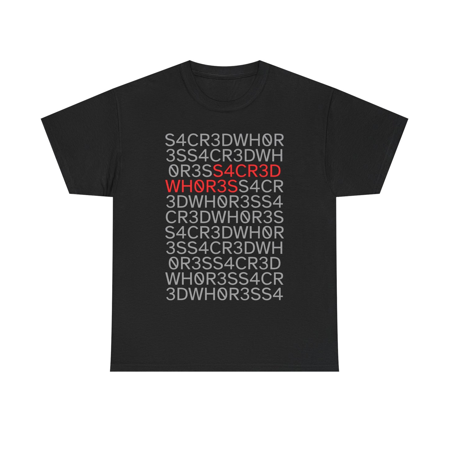 Sacred Whores - "Decoded" Text Tee