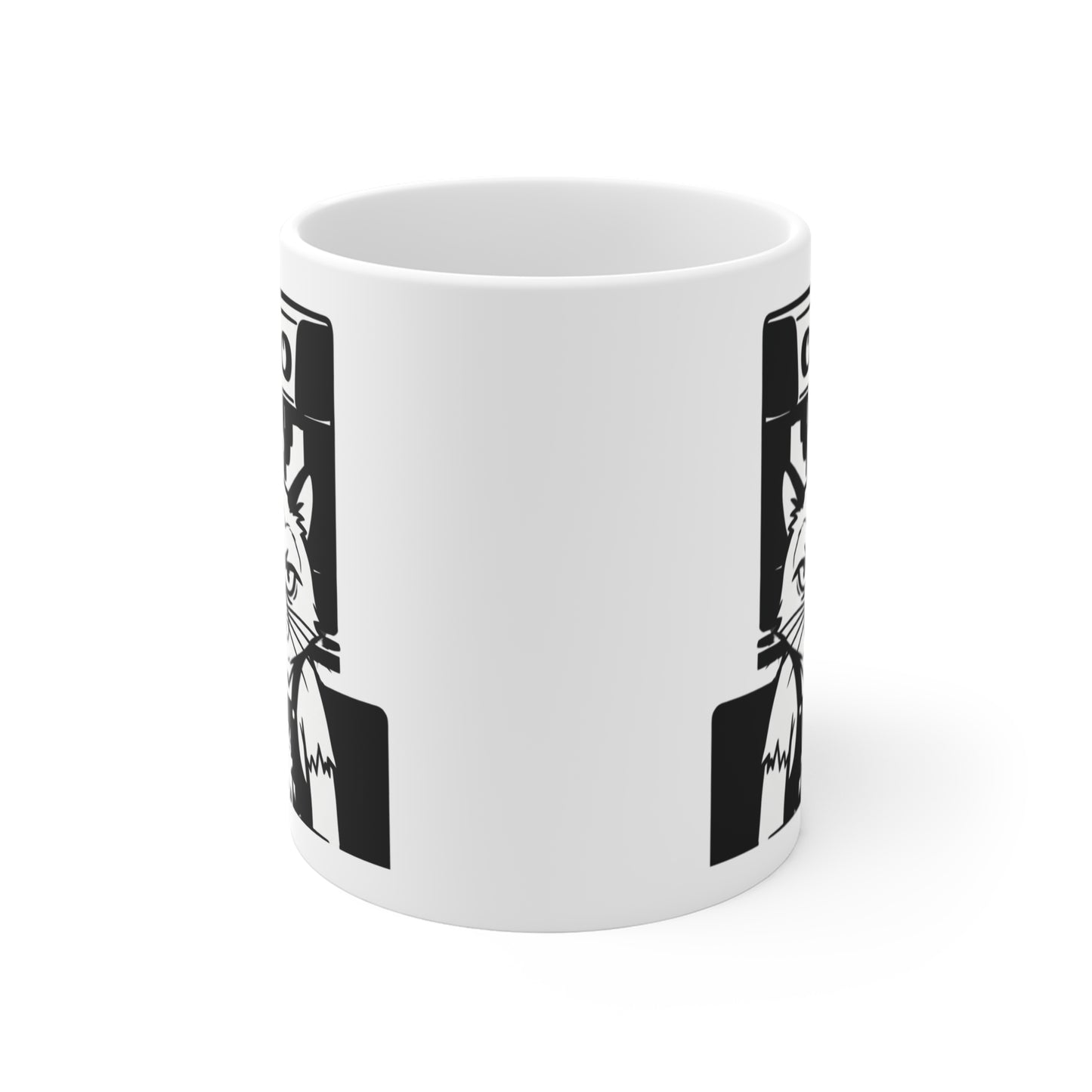VOID - 11oz Mug — Annoyed Cat Barista Coffee Cup (Funny Coffee Lover Gift)