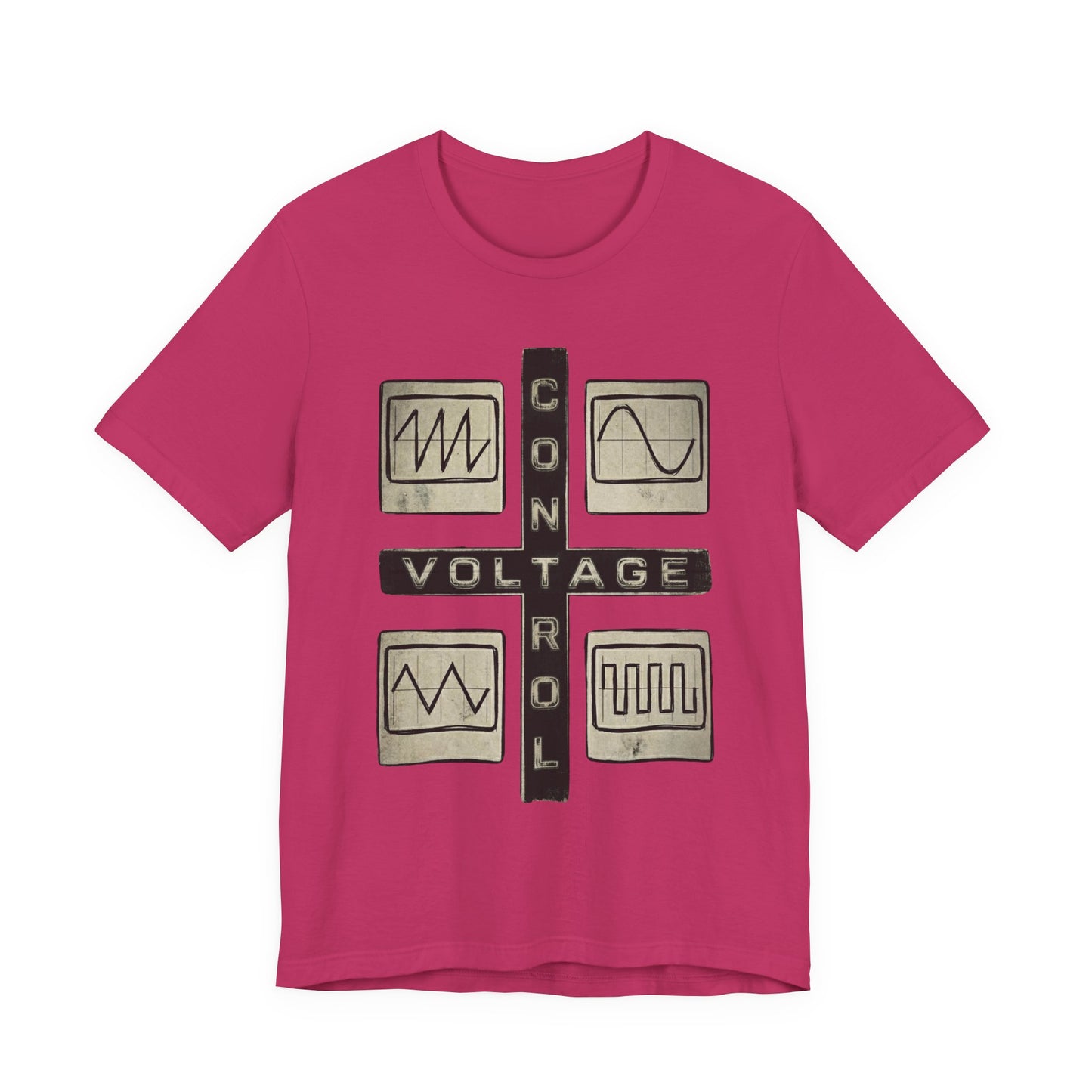 CV Control Voltage Modular Analog Synth Tee — Retro Oscilloscope T-Shirt