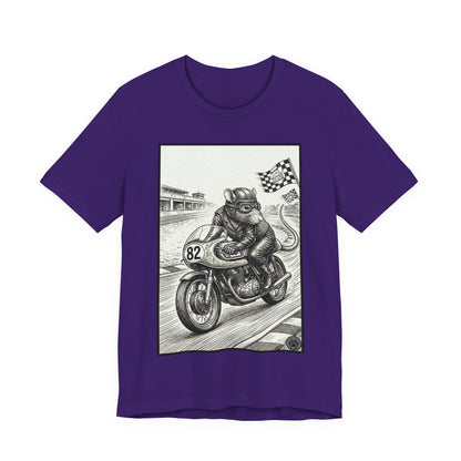Ratney - "Rat Race" - Motorcycle Rat Racing T‑Shirt — Vintage Racer Graphic Tee