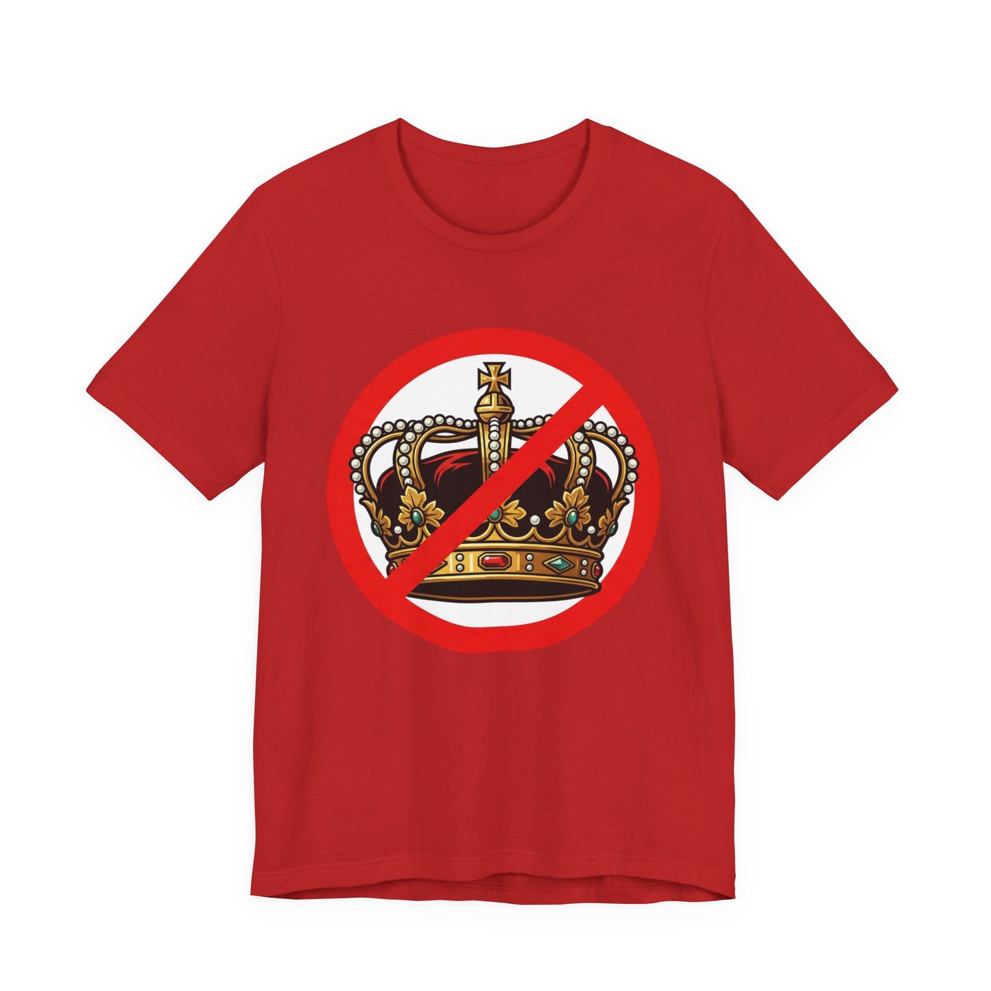 No Kings T-Shirt — Anti-Monarchy Crown Symbol Graphic Tee