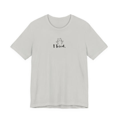 VOID - Cute Cat "I Tried." Minimalist Graphic Tee