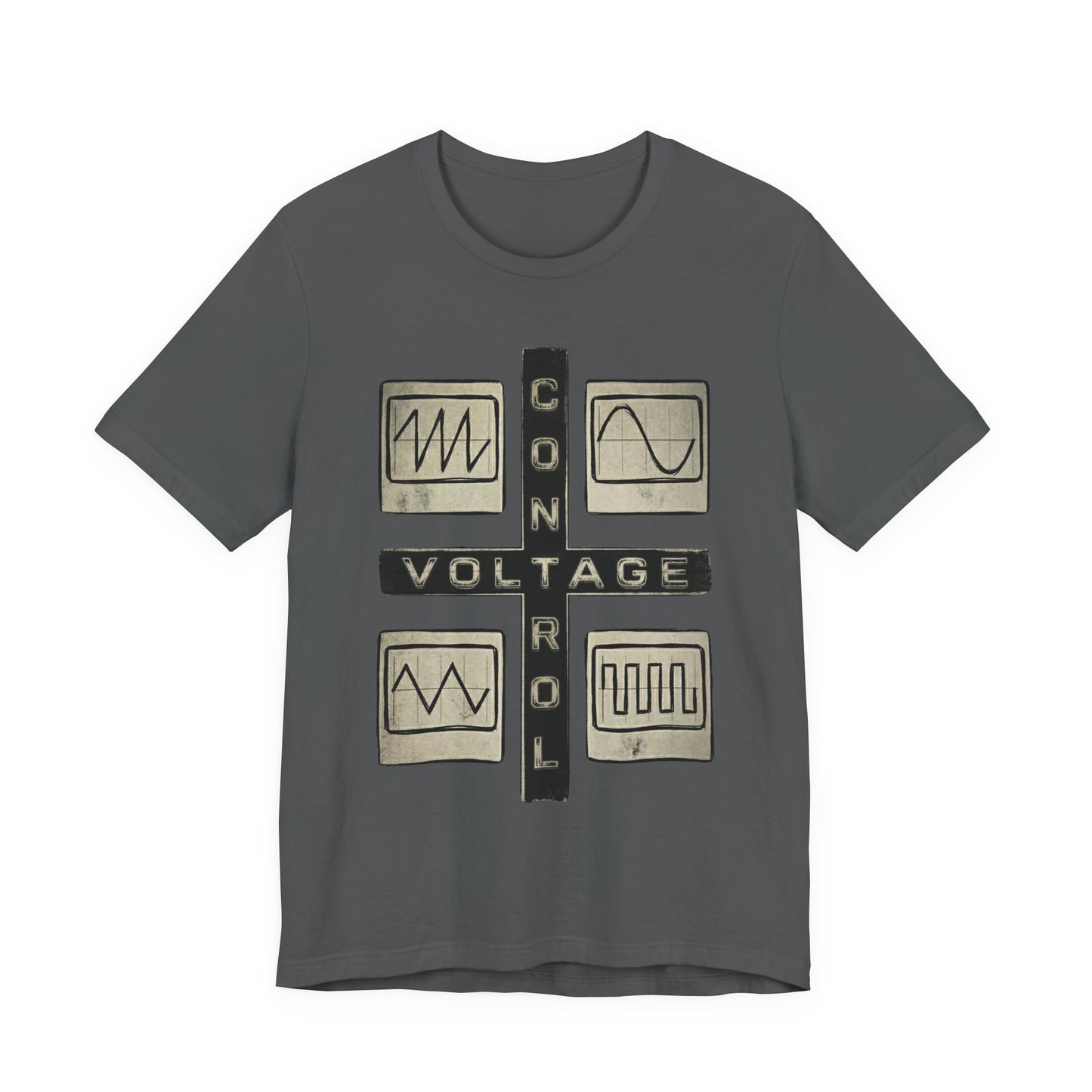 CV Control Voltage Modular Analog Synth Tee — Retro Oscilloscope T-Shirt