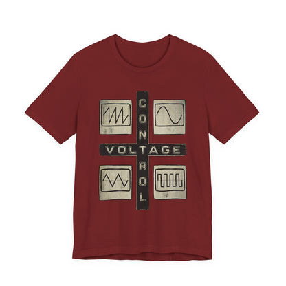 CV Control Voltage Modular Analog Synth Tee — Retro Oscilloscope T-Shirt