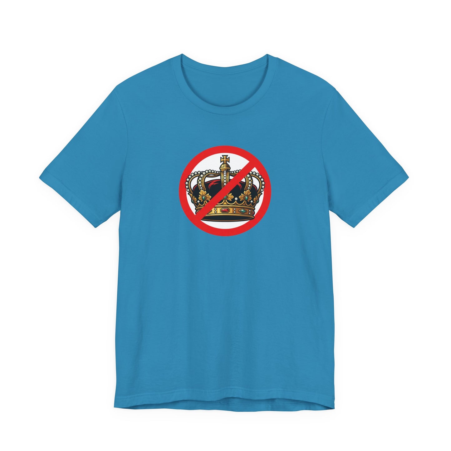 No Kings - Smaller Graphic - Protest Rally T-Shirt — No Crown Prohibition Graphic Tee