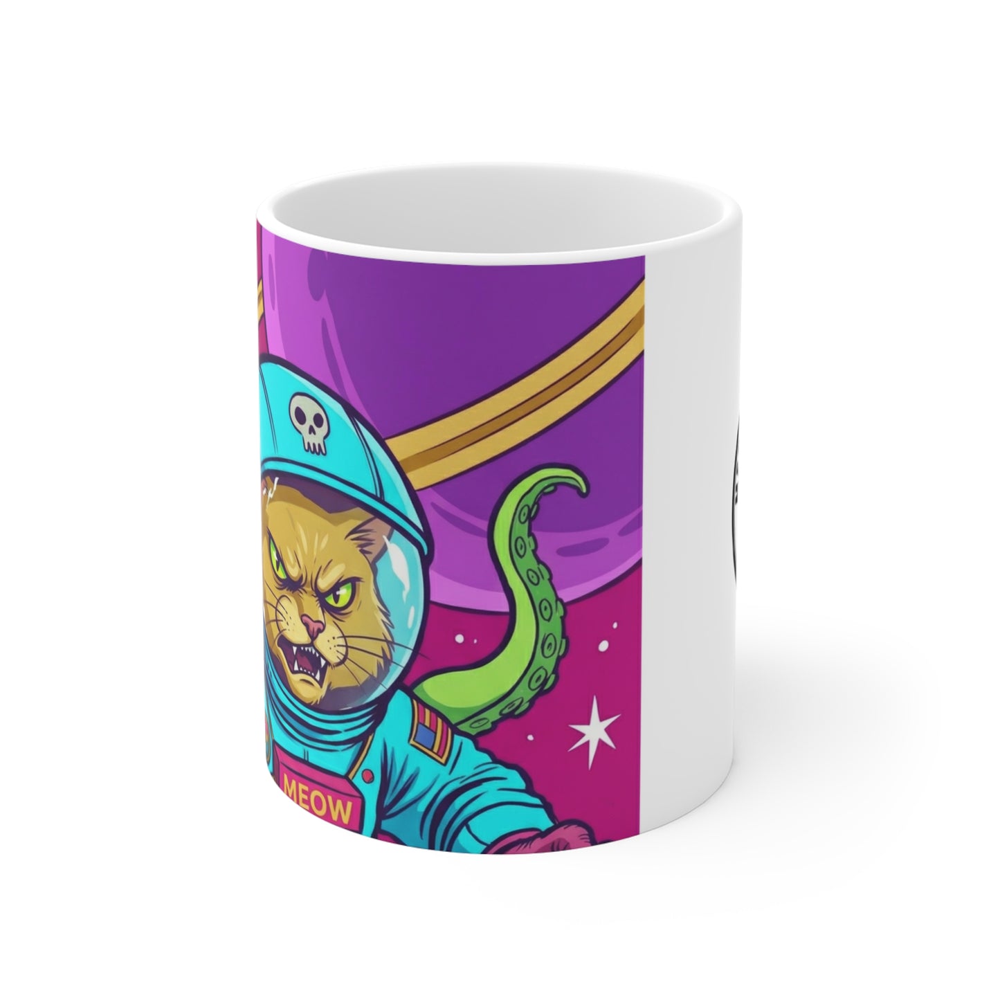 AlienCat Astronaut - Full Color - 11oz Mug Left Handle – Space Adventure 11oz