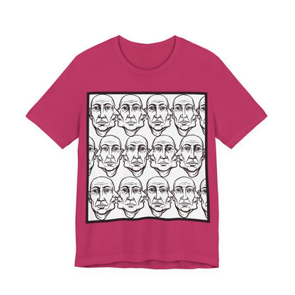 HotGossip - Version 1 - Abstract Repeating Faces Graphic Tee