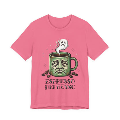 VOID - Espresso Depresso Coffee Tee – Funny Sad Coffee Mug T-Shirt