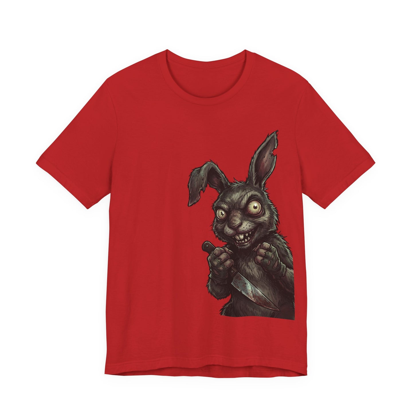 Creepy Killer Bunny T-Shirt — Horror Rabbit Graphic Tee