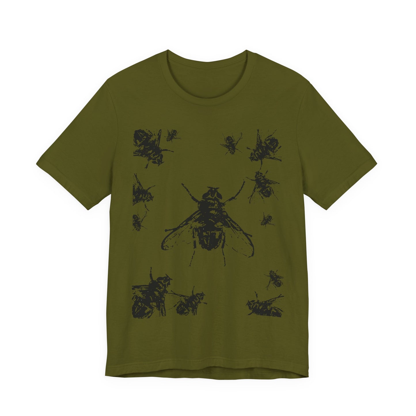 Flies Flies Flies! Graphic Tee — Rock'n'Roll Insect Illustration T-Shirt