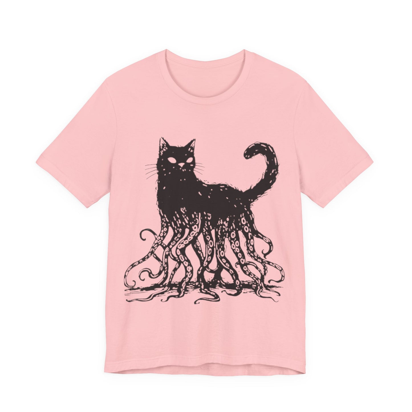 OctoCat Original T‑Shirt — Black Ink Mythical Cat with Octopus Tentacles Graphic Tee