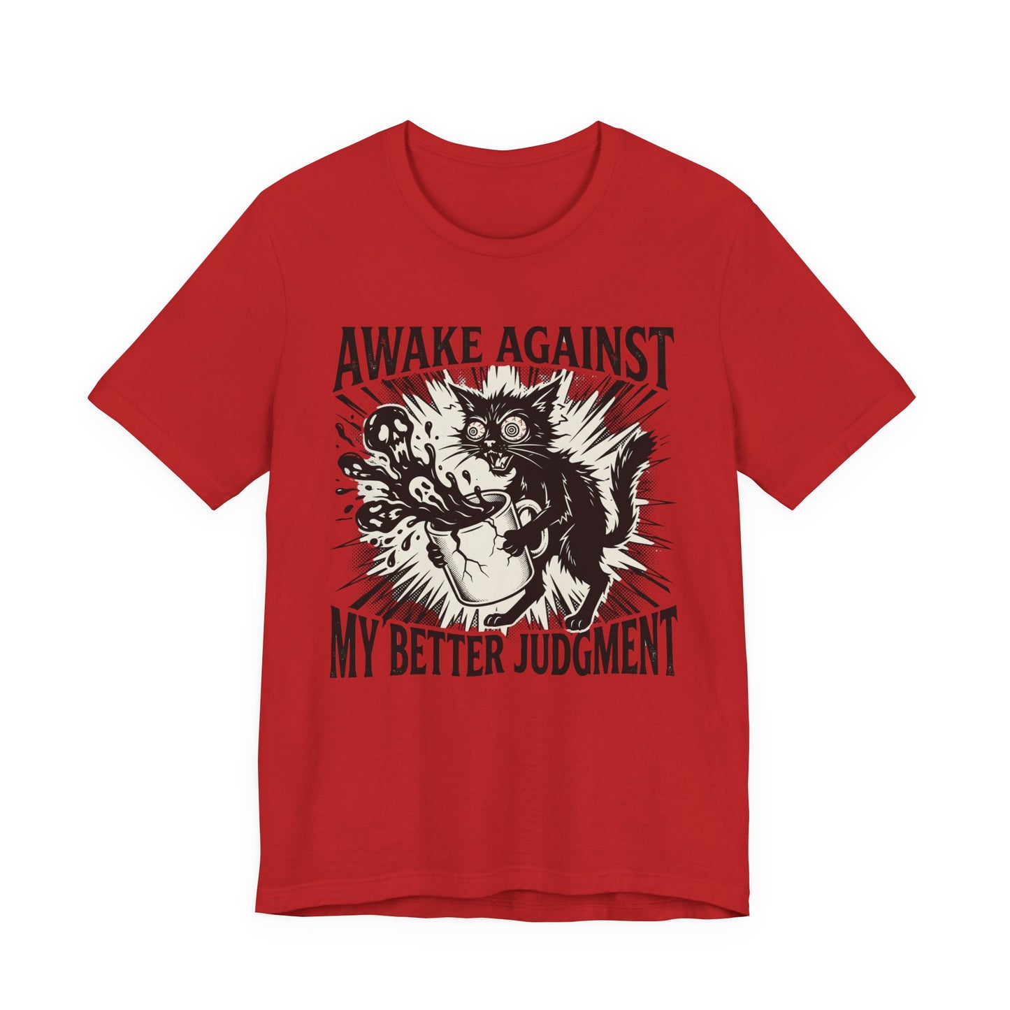 VOID - 'Awake Against My Better Judgment' Coffee Cat Graphic Tee
