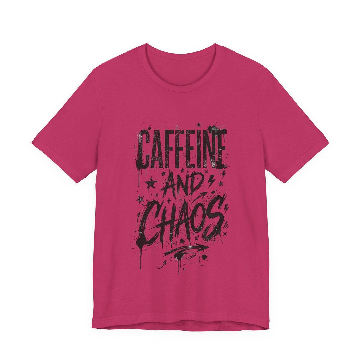 VOID - Caffeine and Chaos Version 2 T-Shirt — Funny Coffee Lover Graphic Tee
