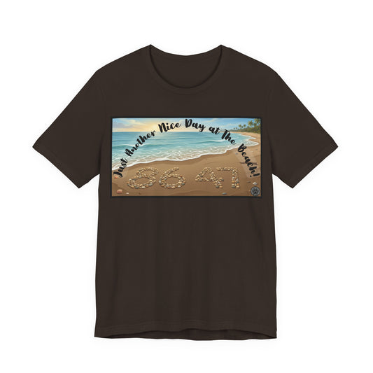 Beach Tee - Horizontal V1 – "Another Nice Day at the Beach" Sand Design