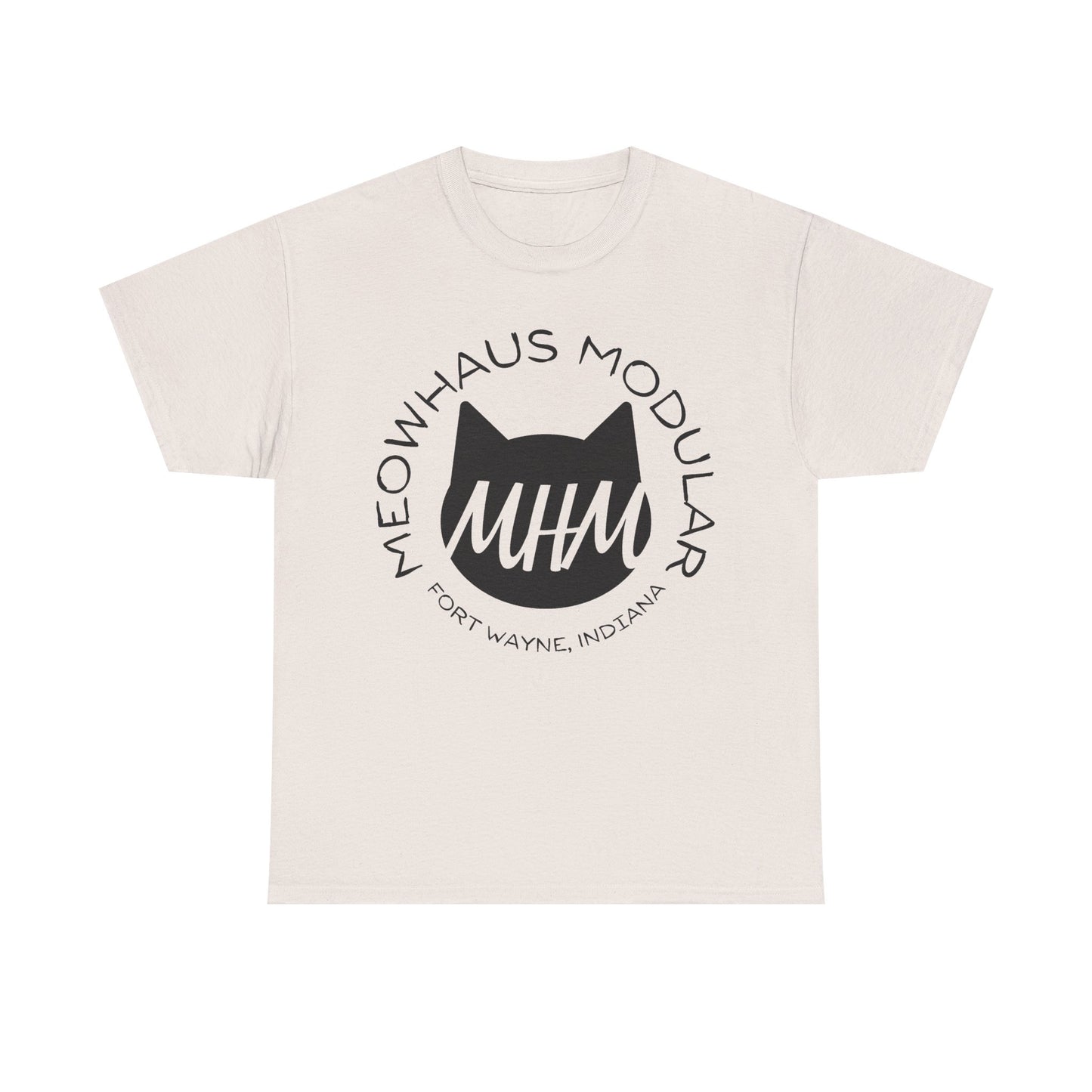 Meowhaus Modular Tee — 'MHM' Cat Logo Fort Wayne, Indiana