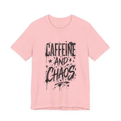 VOID - Caffeine and Chaos Version 2 T-Shirt — Funny Coffee Lover Graphic Tee
