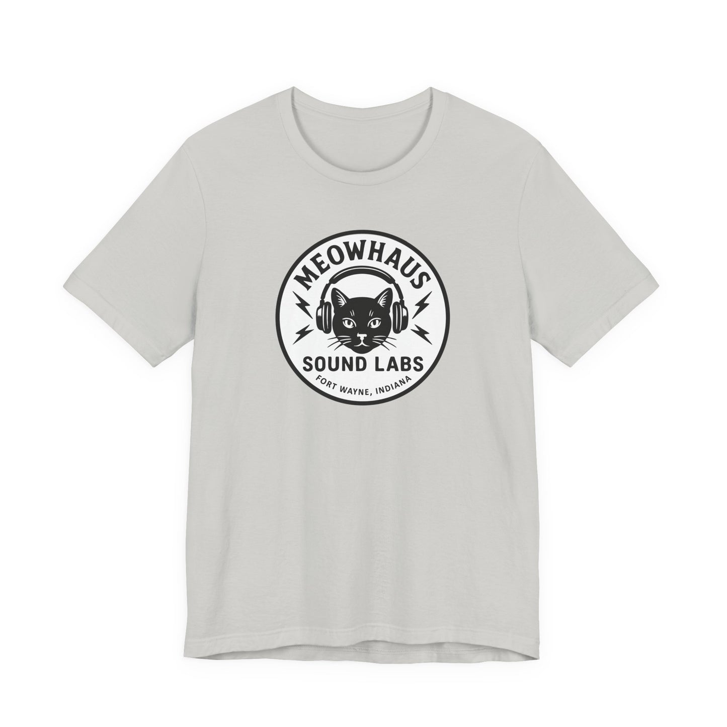 Meowhaus Sound Labs Cat Logo Tee - Fort Wayne Indiana Audio Music Studio School