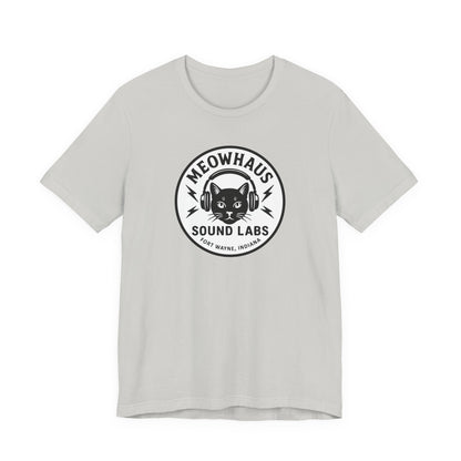 Meowhaus Sound Labs Cat Logo Tee - Fort Wayne Indiana Audio Music Studio School