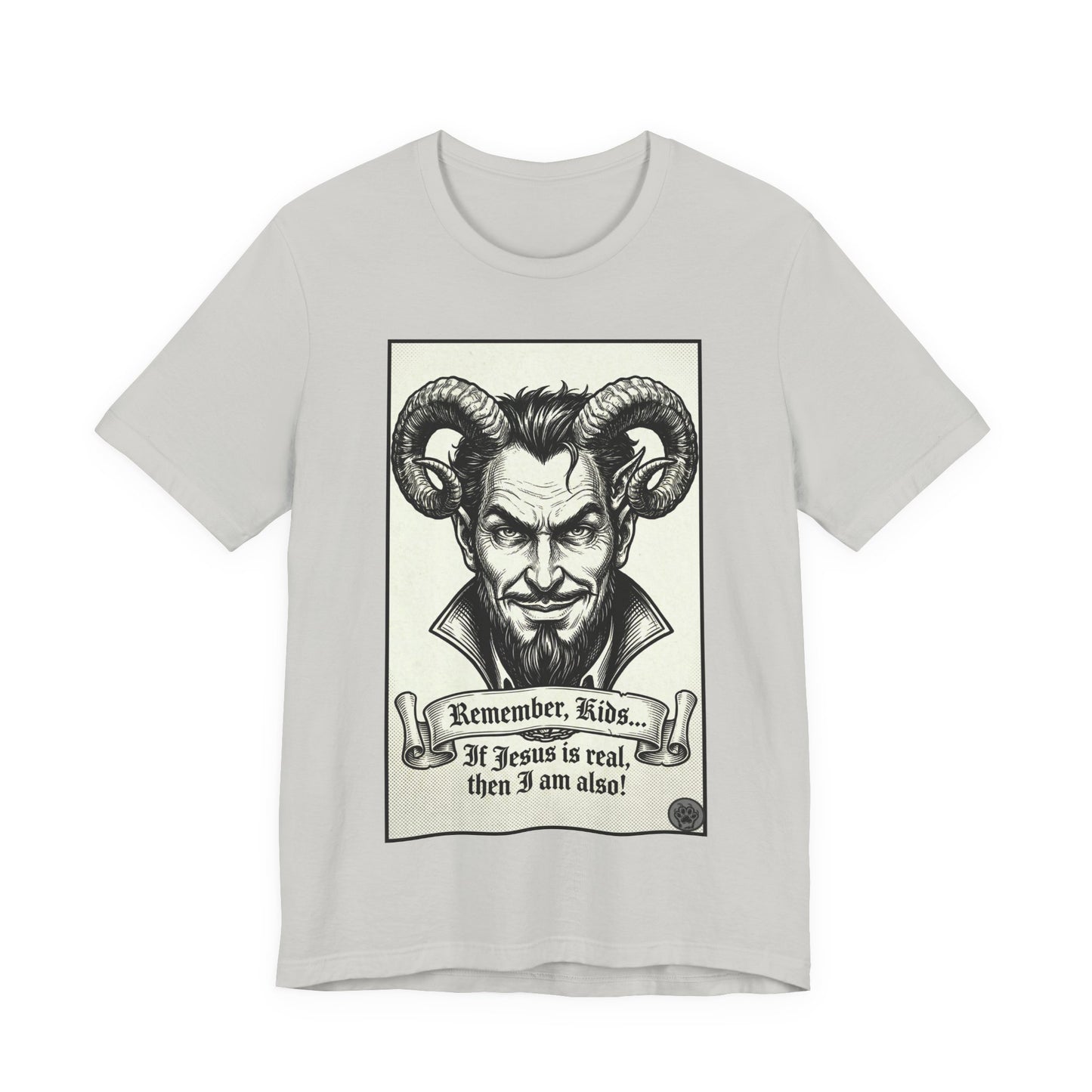 BLZB - Devil Illustration Tee – “Remember Kids... ” Graphic T‑Shirt