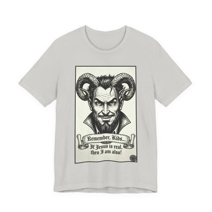 BLZB - Devil Illustration Tee – “Remember Kids... ” Graphic T‑Shirt