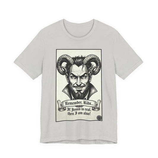 BLZB - Devil Illustration Tee – “Remember Kids... ” Graphic T‑Shirt