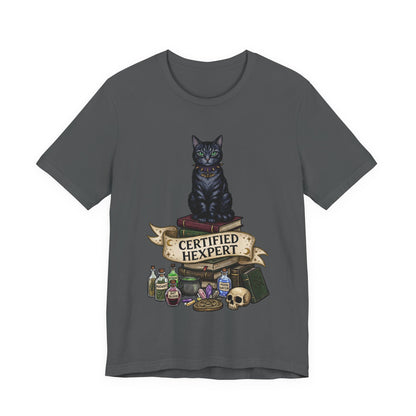 DarkArts - Hexpert (Color) T-Shirt — Black Cat Witchcraft Graphic Tee