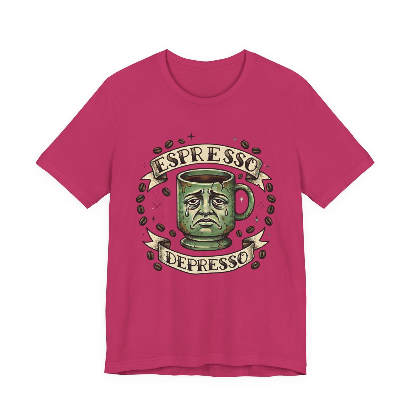 VOID - Espresso Depresso Coffee Tee – Funny Coffee Mug Graphic T-Shirt