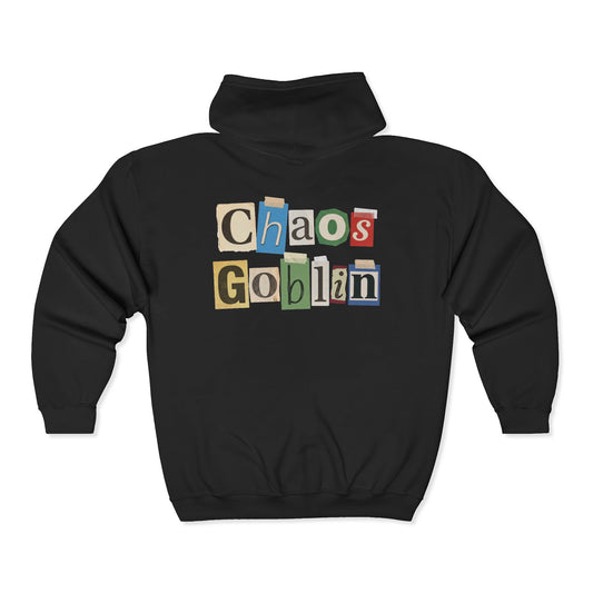 Custom:  Kjit / Chaos Goblin Zip-Up Hoodie