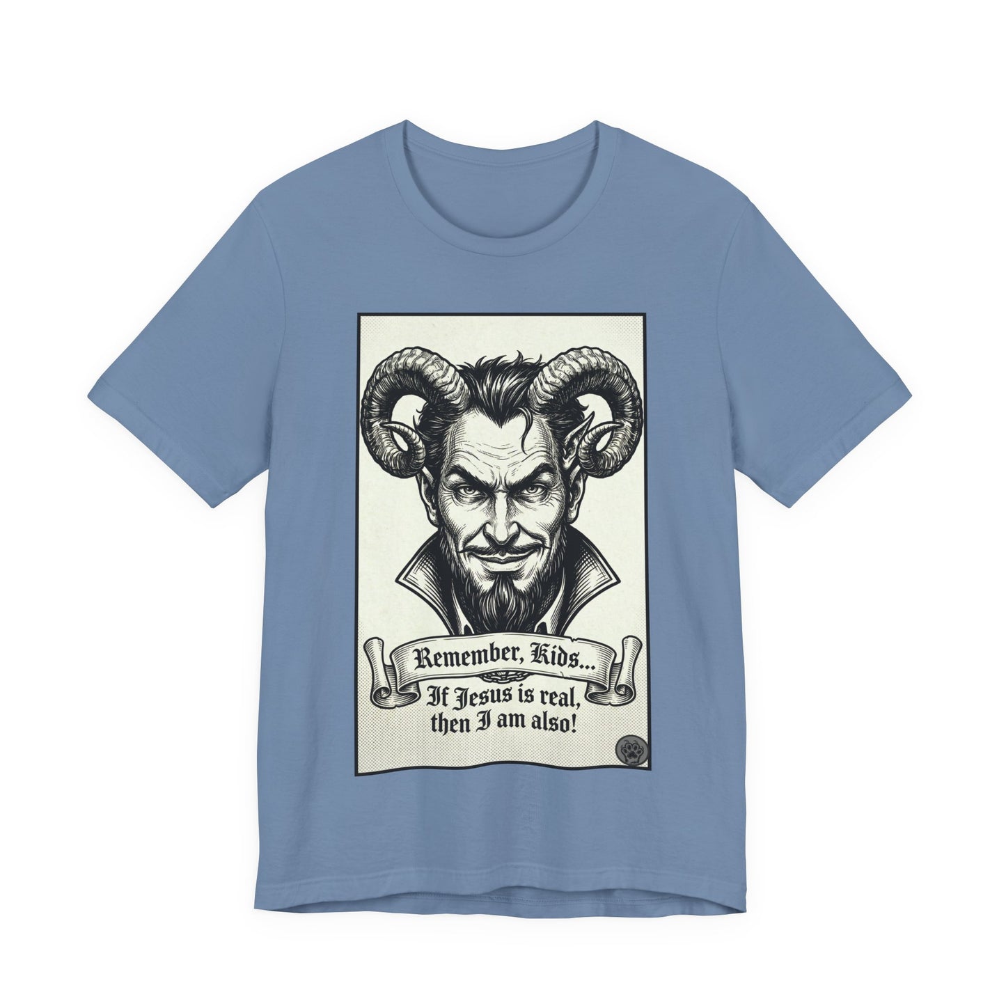 BLZB - Devil Illustration Tee – “Remember Kids... ” Graphic T‑Shirt