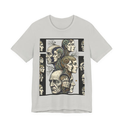 Family Of Thought - "Hearing Voices" - Human Mind Anatomy Tee — Vintage Phrenology Art T‑Shirt