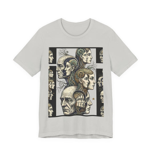 Family Of Thought - "Hearing Voices" - Human Mind Anatomy Tee — Vintage Phrenology Art T‑Shirt