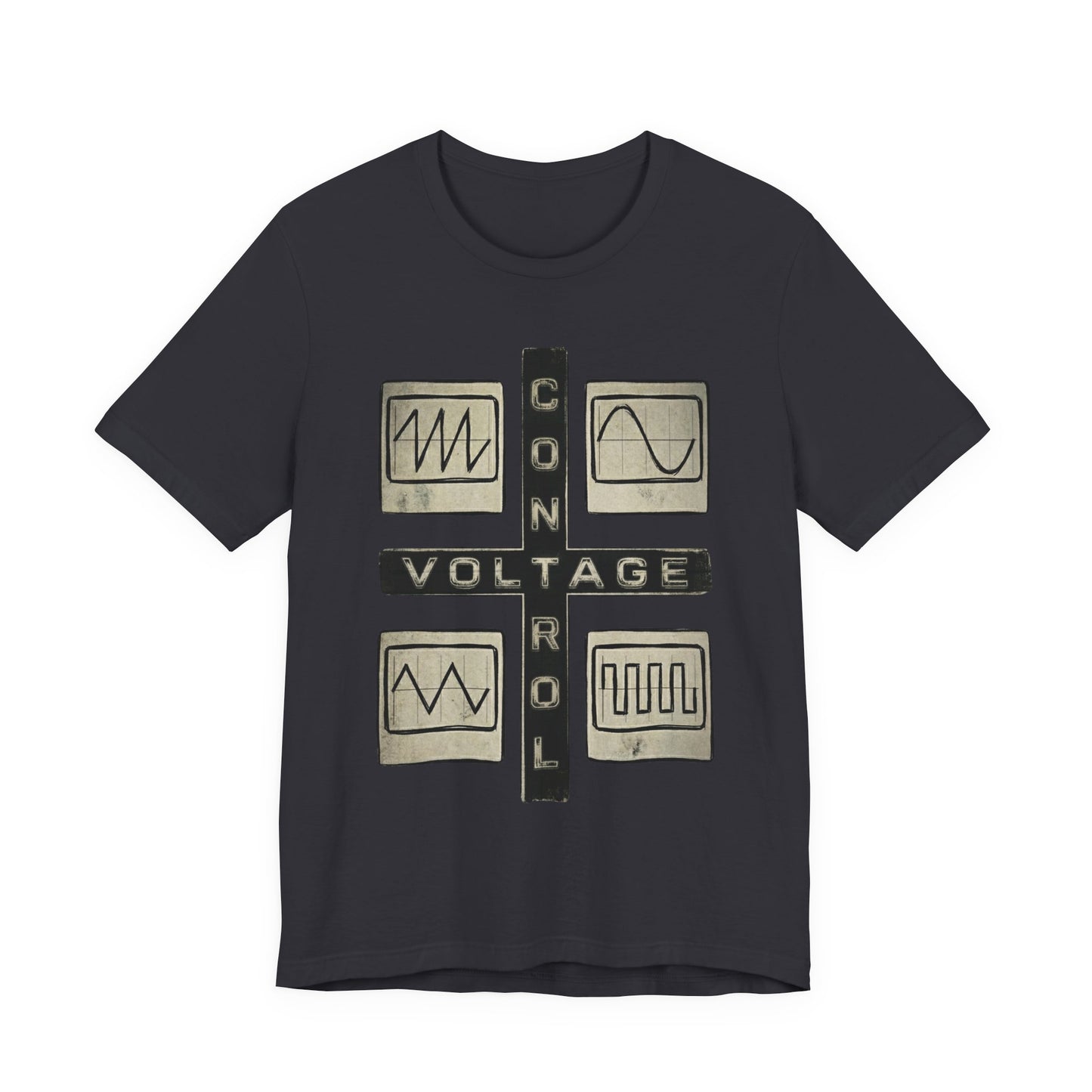 CV Control Voltage Modular Analog Synth Tee — Retro Oscilloscope T-Shirt