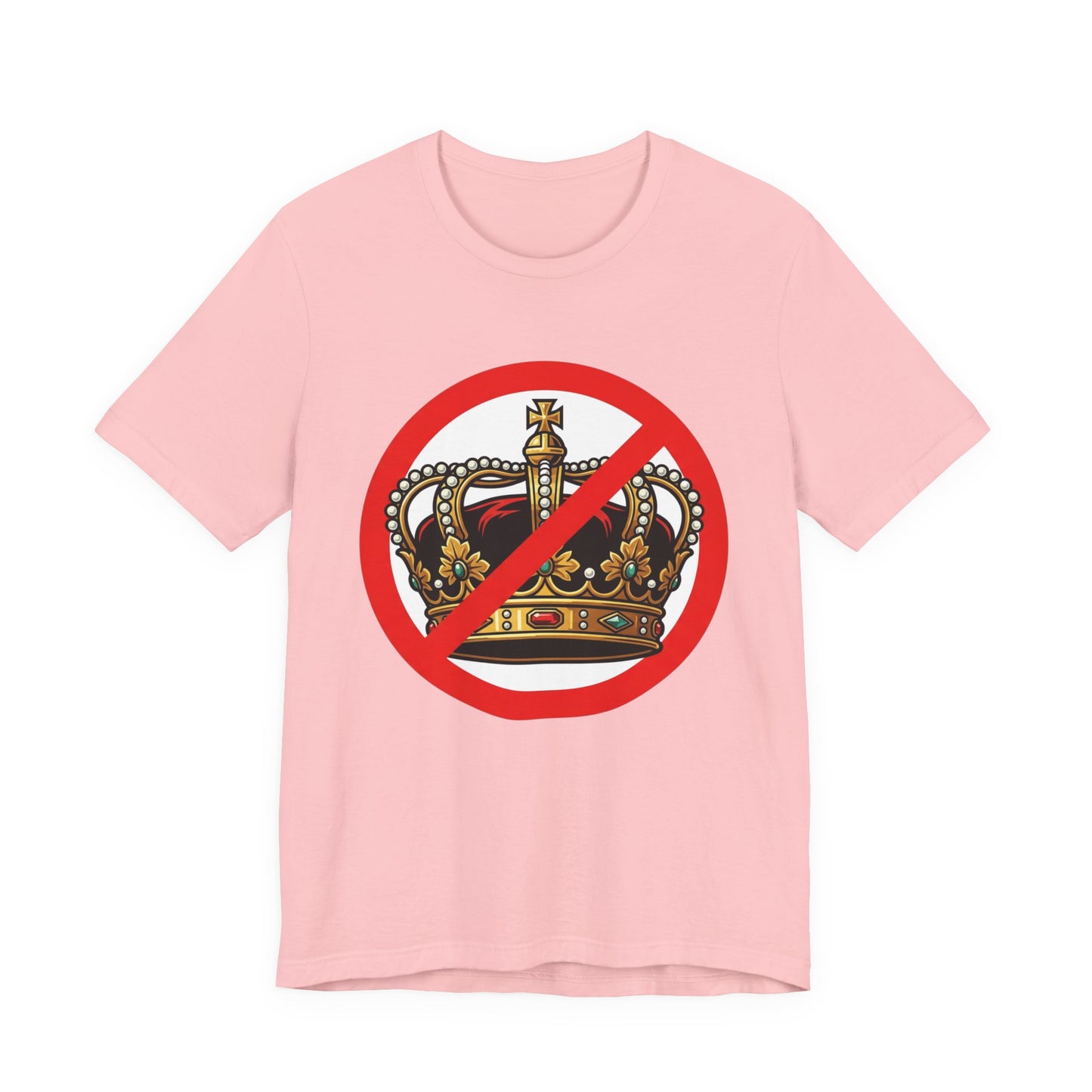 No Kings T-Shirt — Anti-Monarchy Crown Symbol Graphic Tee