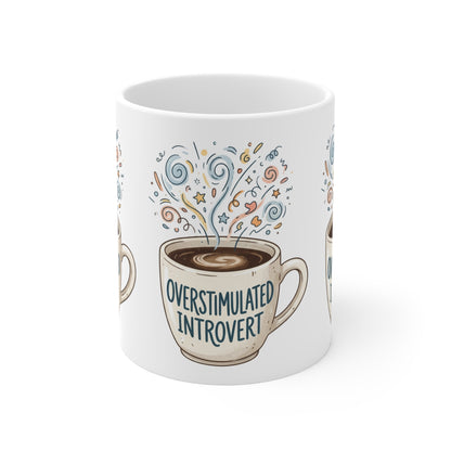 VOID - Overstimulated Introvert Coffee Mug — 11oz Funny Introvert Gift
